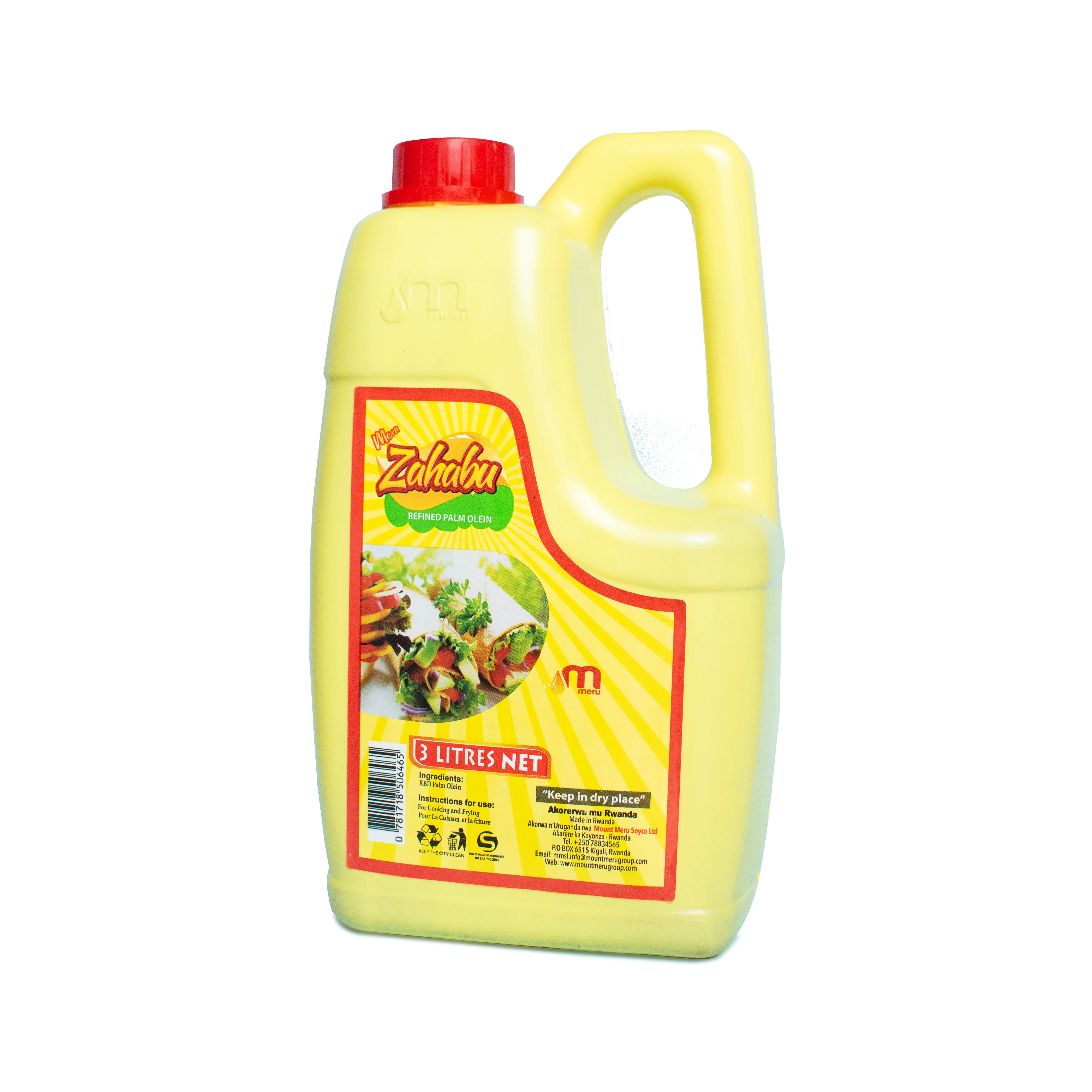 Zahabu Refined Palm Olein Cooking Oil (3 Litres)