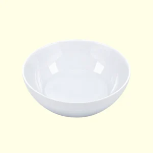 Classic White Ceramic Round Soup & Salad Bowl