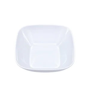 Modern White Melamine Square Serving Bowl