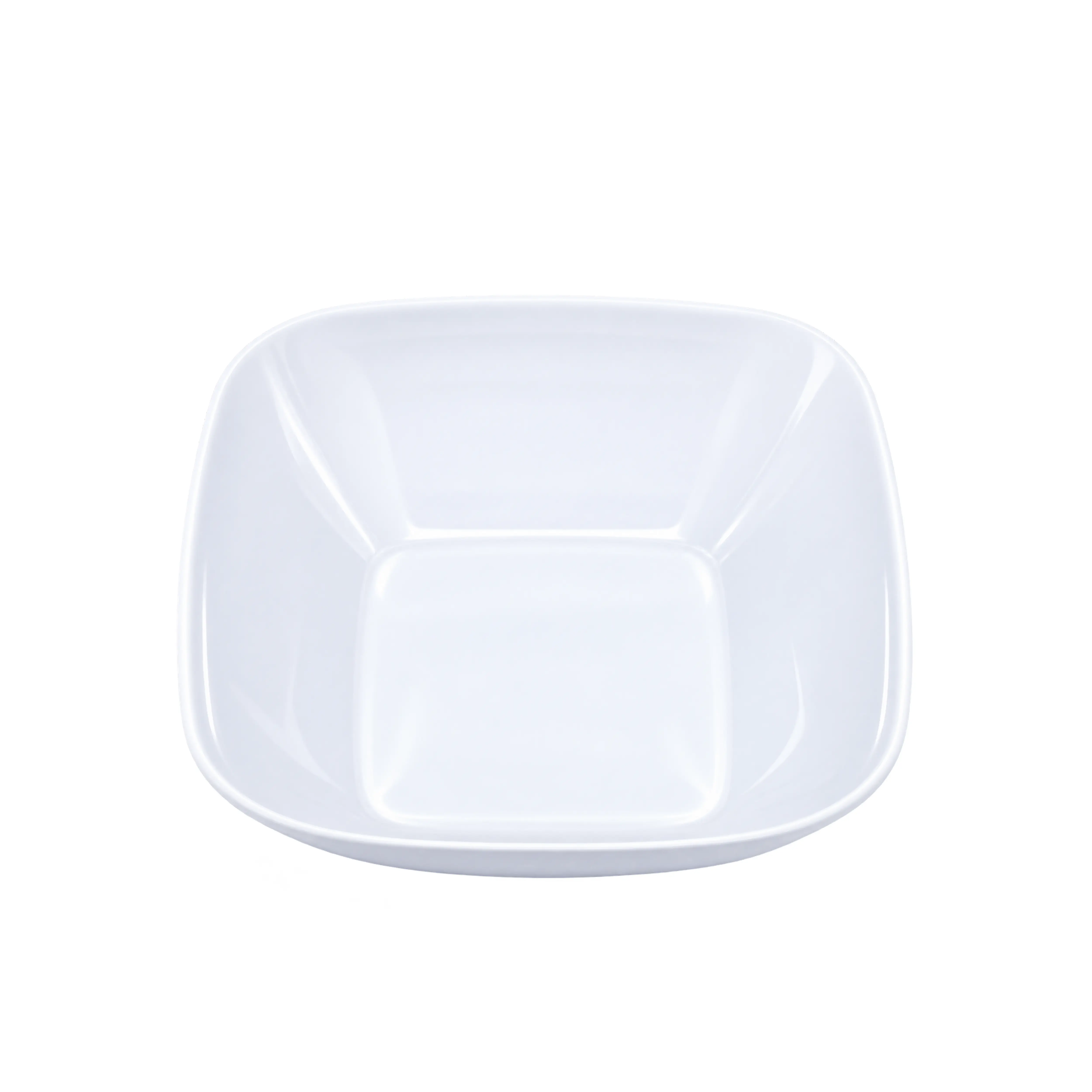 Modern White Melamine Square Serving Bowl