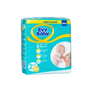 Evy Baby Diapers Size 2 Mini (80 Pieces)