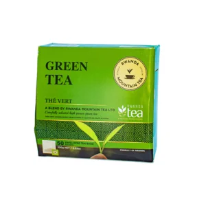 Rwanda Mountain Tea Green Tea (50 Enveloped Tea Bags, 100g)