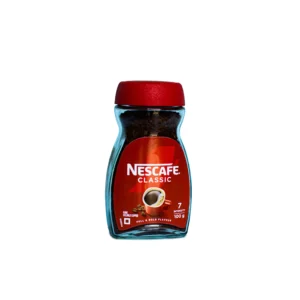 Start your morning with Nescafé Classic Pure Soluble Coffee (100g). Featuring a bold intensity rating of 7, this 100% pure soluble coffee offers a rich, full-bodied flavor and robust aroma to kickstart your day.