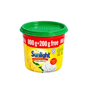 Sunlight Dishwashing Paste Real Lemon Juice (800g + 200g Free)