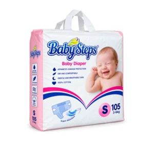Baby Steps Premium Baby Diapers Size S (105 Pieces)