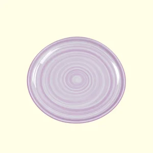 Lavender Purple Ceramic Swirl Dinner Plate