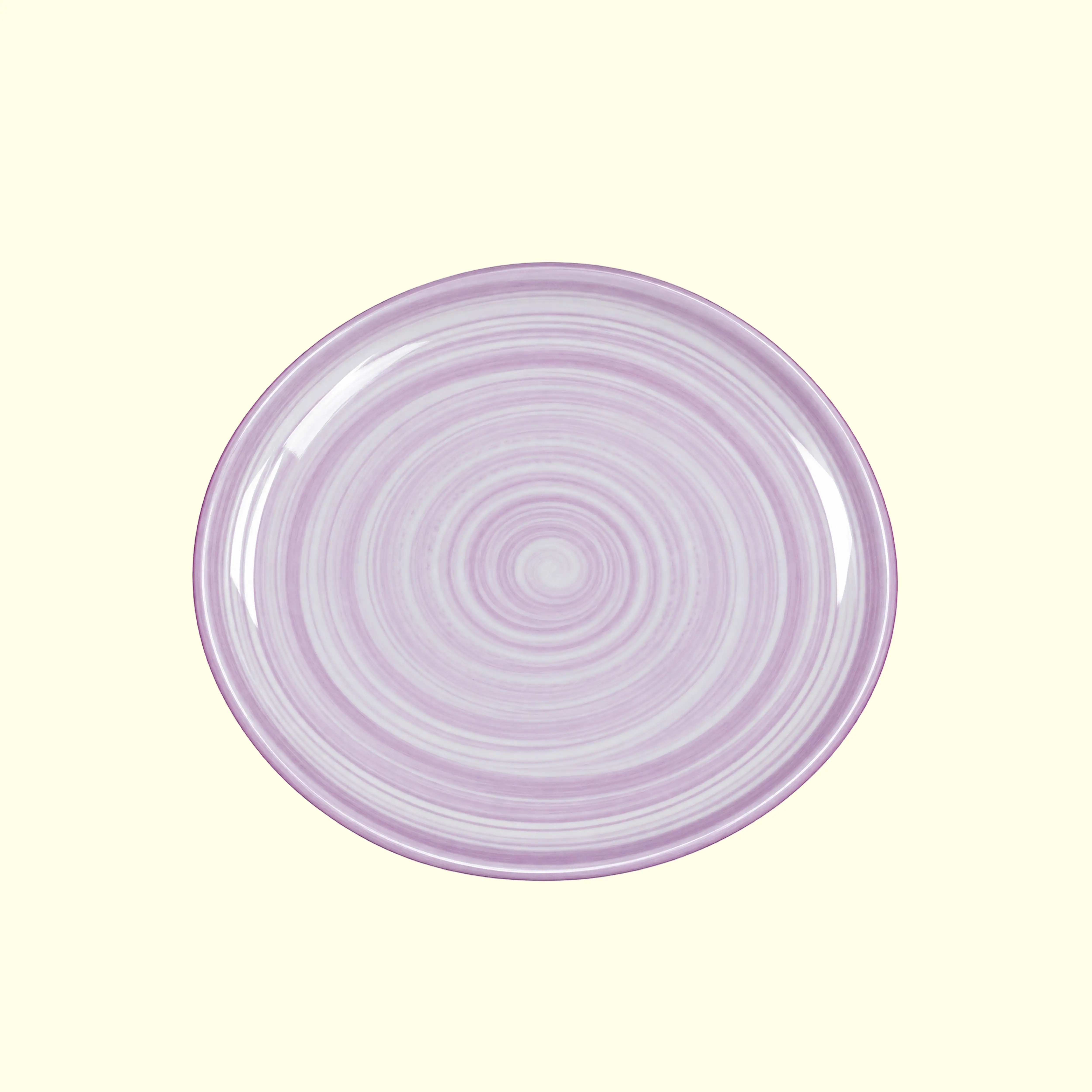 Lavender Purple Ceramic Swirl Dinner Plate