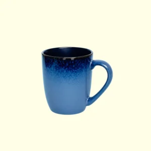 Deep Blue Reactive Glaze Ceramic Coffee & Tea Mug (200ml)