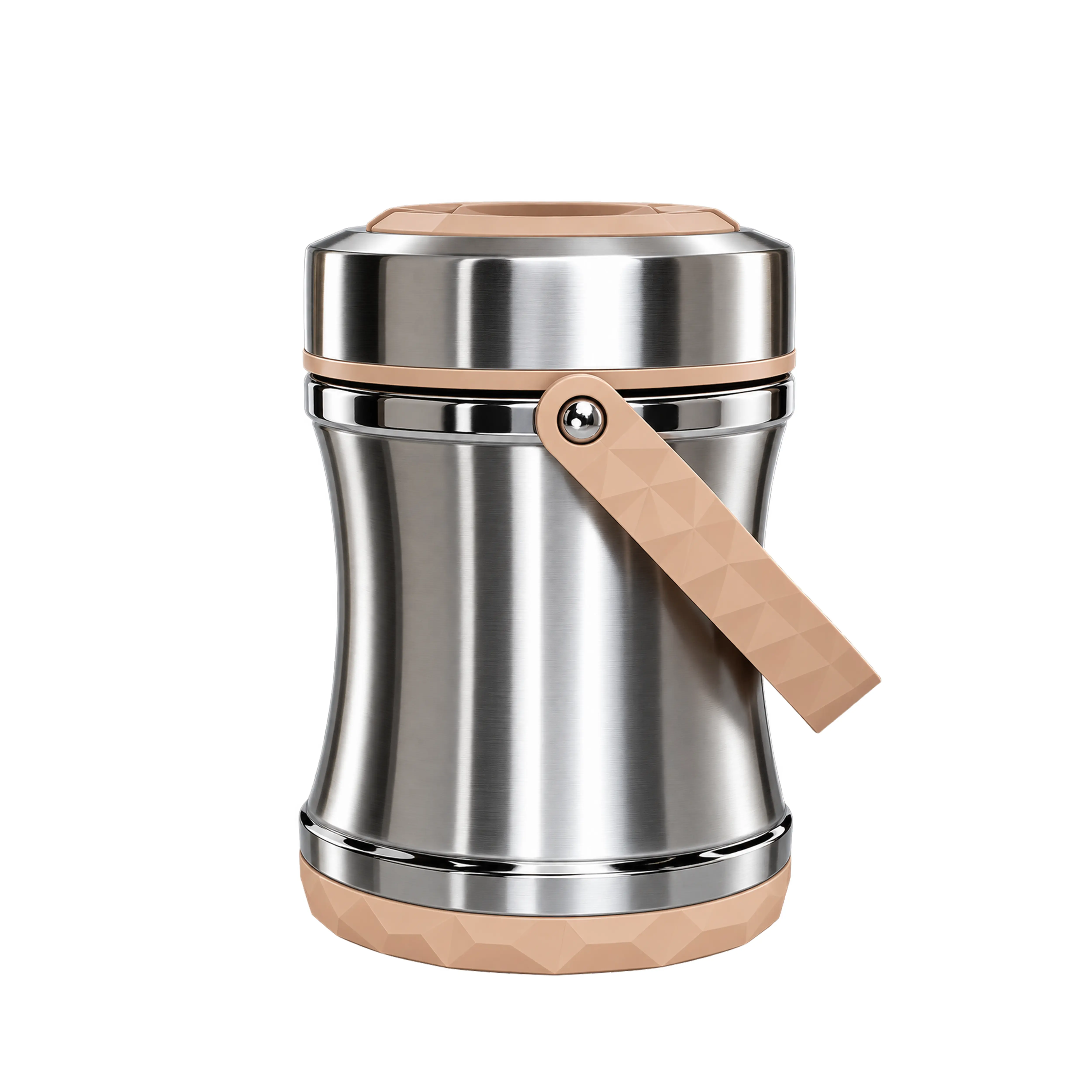 Stainless Steel Thermal Food Container Jar with Carrying Strap