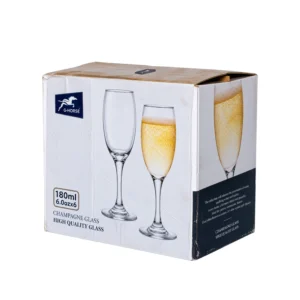 G-Horse High Quality Champagne Flutes Glass Set - 6 Pieces (180ml)