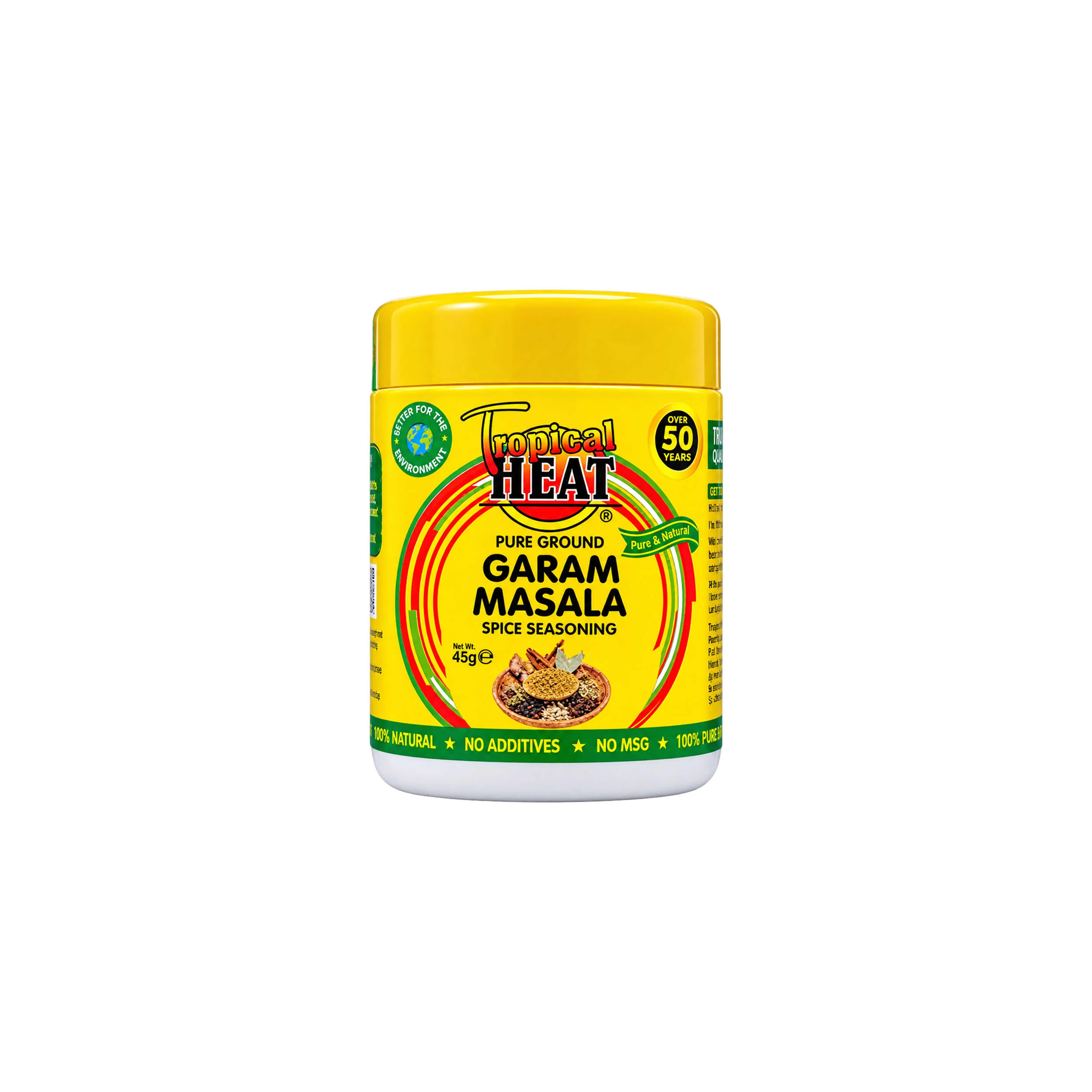 Tropical Heat Pure Ground Garam Masala Spice Seasoning (45g)