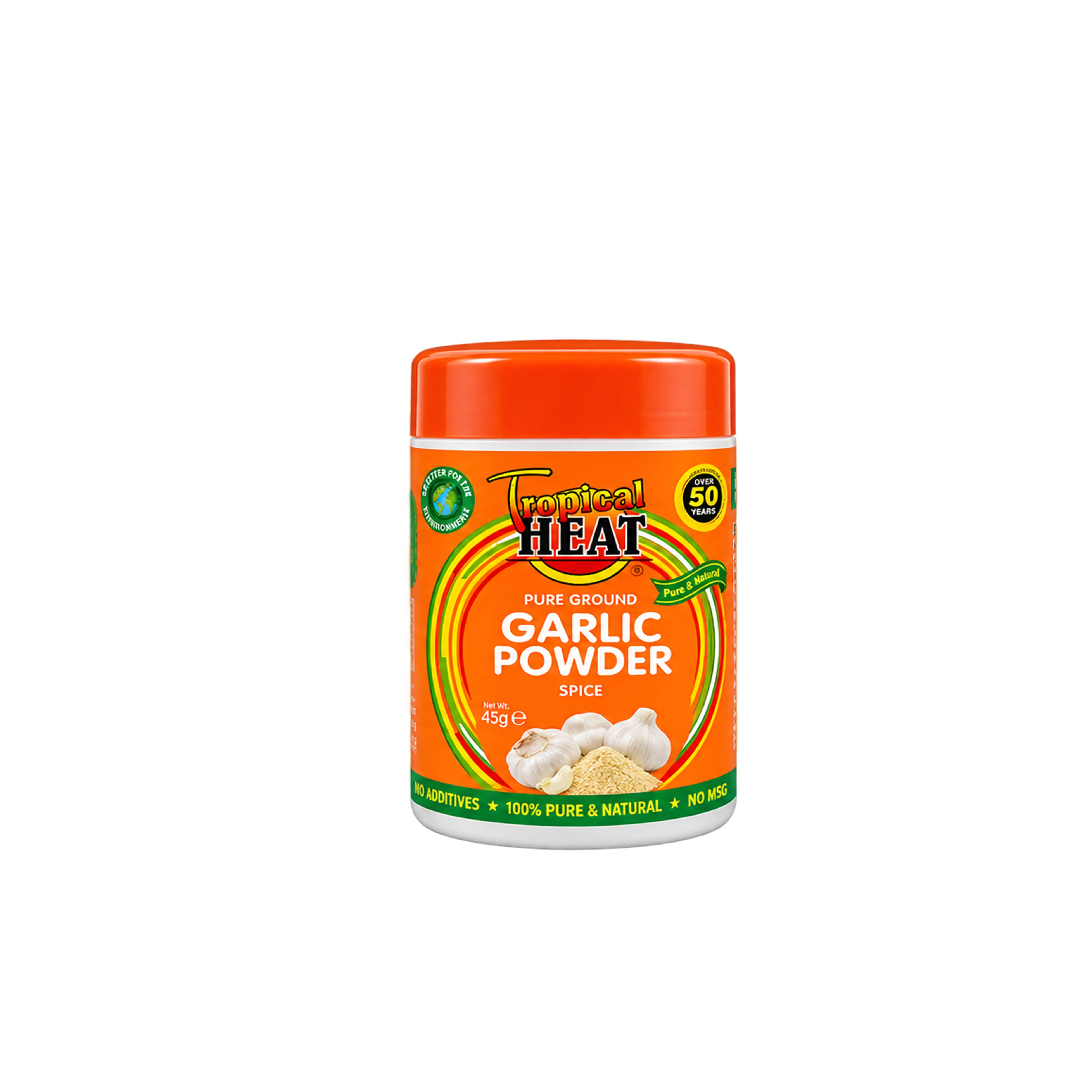 Tropical Heat Pure Ground Garlic Powder Spice (45g)