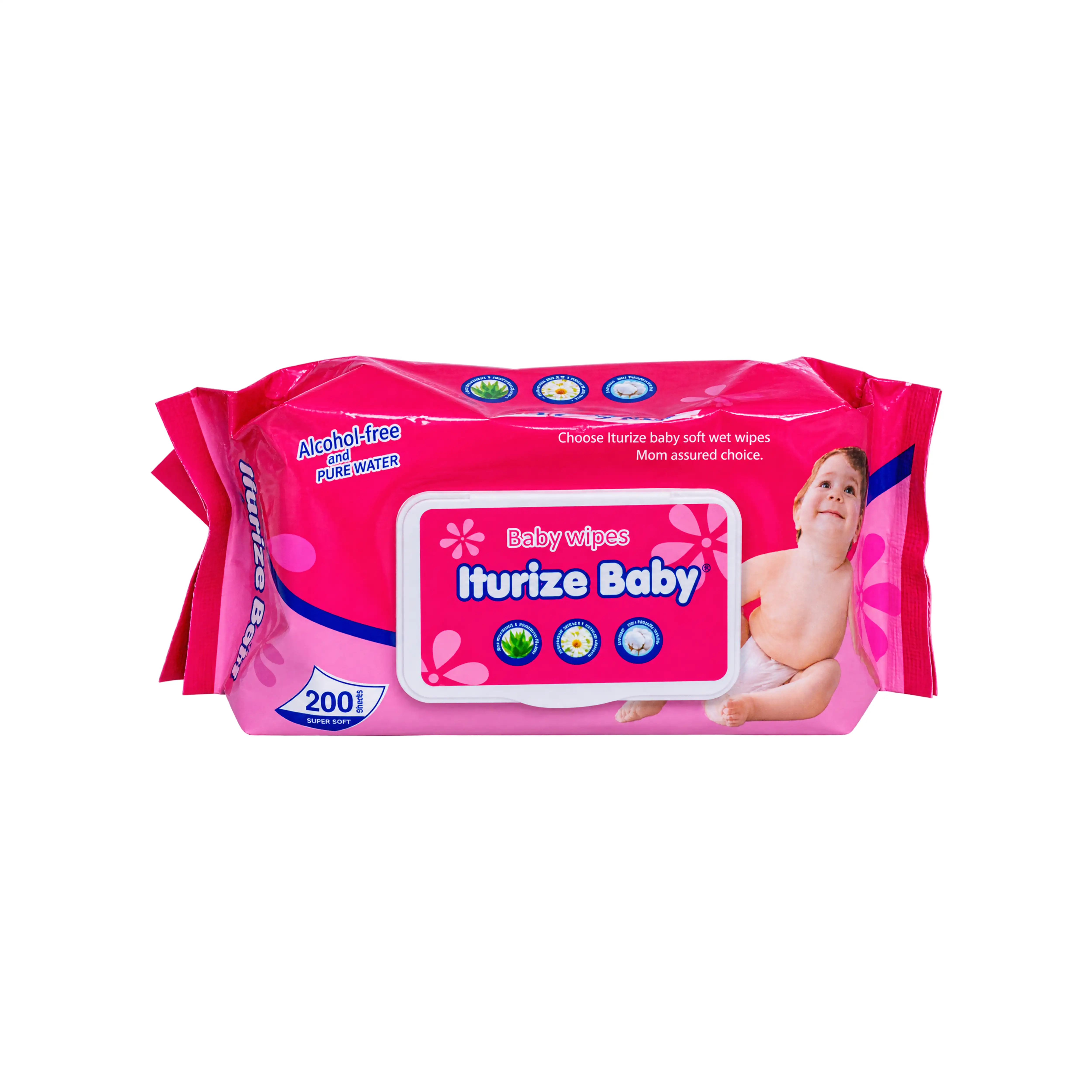 Iturize Baby Soft Wet Wipes (200 Sheets) - Pink Pack