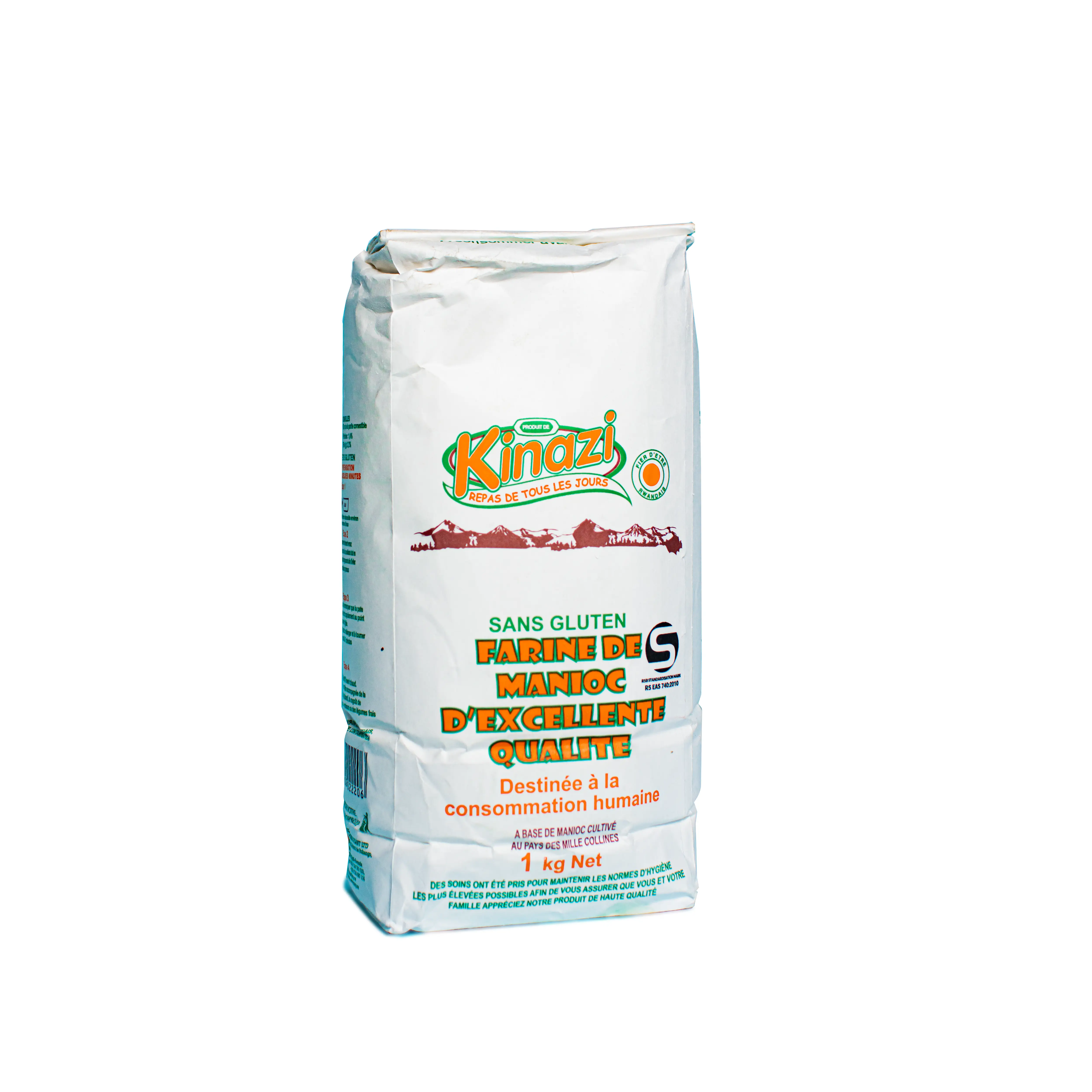 Kinazi Sans Gluten Farine de Manioc d'Excellente Qualité 1kg