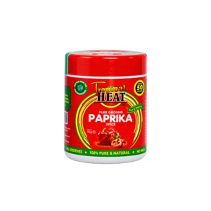Add vibrant red color and a sweet, mildly earthy flavor to your cooking with Tropical Heat Pure Ground Paprika Spice (45g). Made from 100% pure and natural sweet red peppers with no MSG and no additives, this ground spice is perfect for seasoning and garnishing.