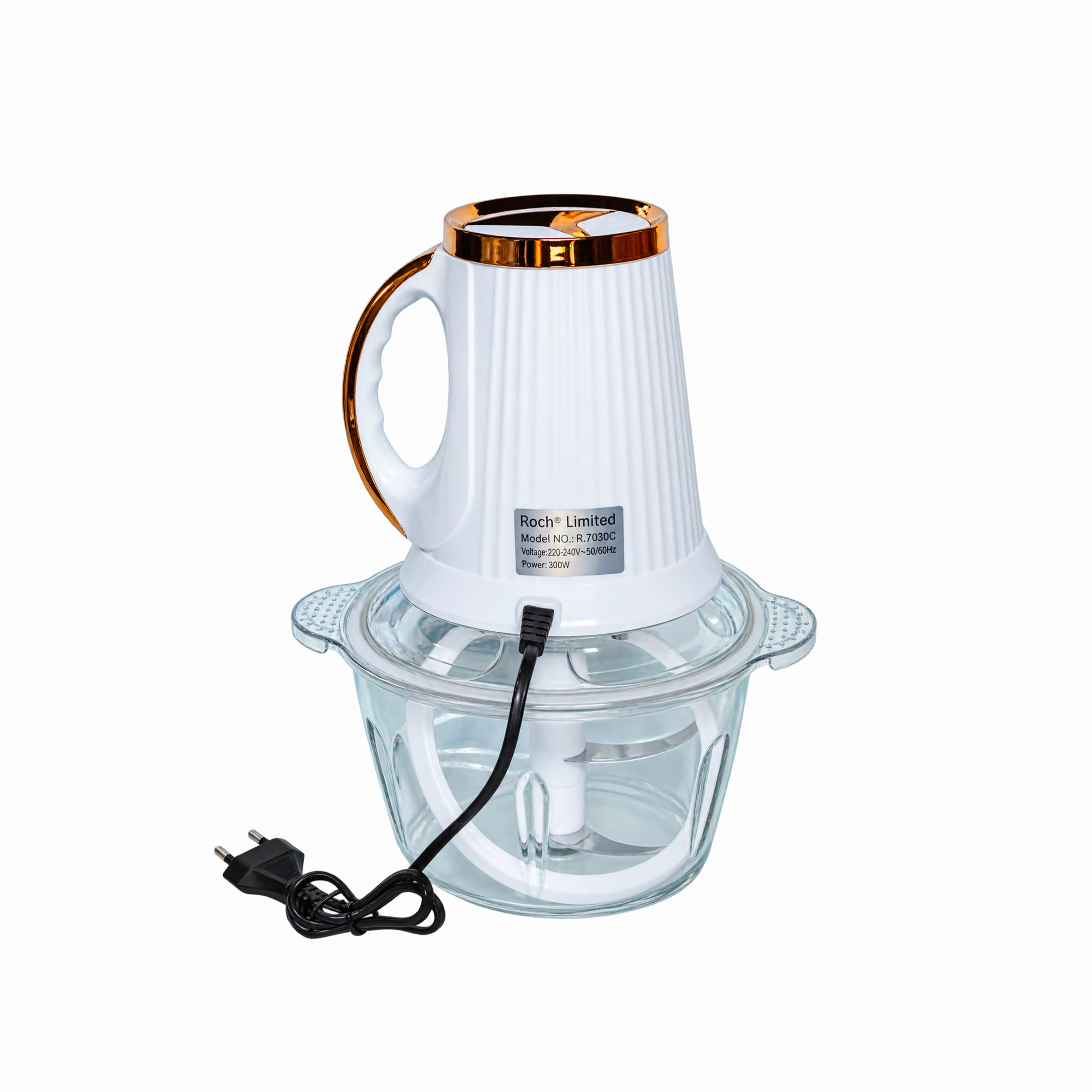 Roch Electric Glass Bowl Food Chopper & Meat Grinder (300W)