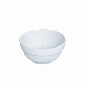 Classic White Ceramic Small Soup & Rice Bowl