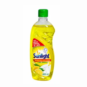 Sunlight Dishwashing Liquid Detergent Real Lemon Juice (400ml)